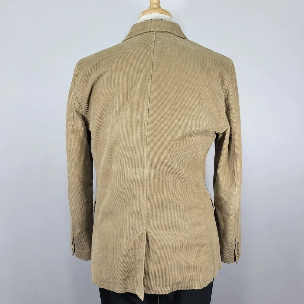 VTG Banana Republic Men's Sport Coat Blazer‎ Three Button Brown Corduroy Medium